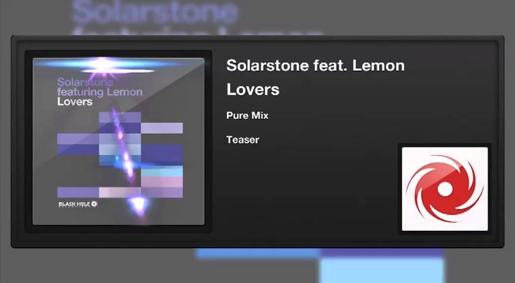 Solarstone featuring Lemon -- Lovers (Pure Mix) (Teaser)