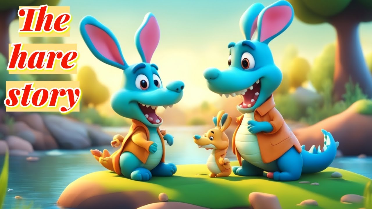 The hare and the crocodile story kids with a moral lesson | Story time |Bed time stories | Nursery