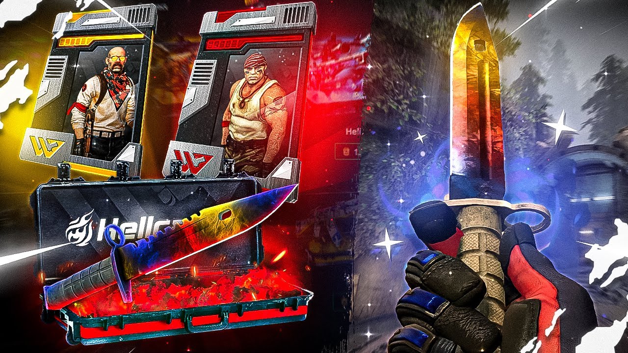 Hellcase opening 60k wartags in to a bayonet marble fade?!?!?