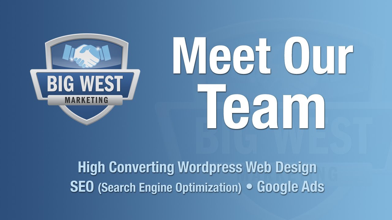 A Partner You Can Trust - The Big West Marketing Team