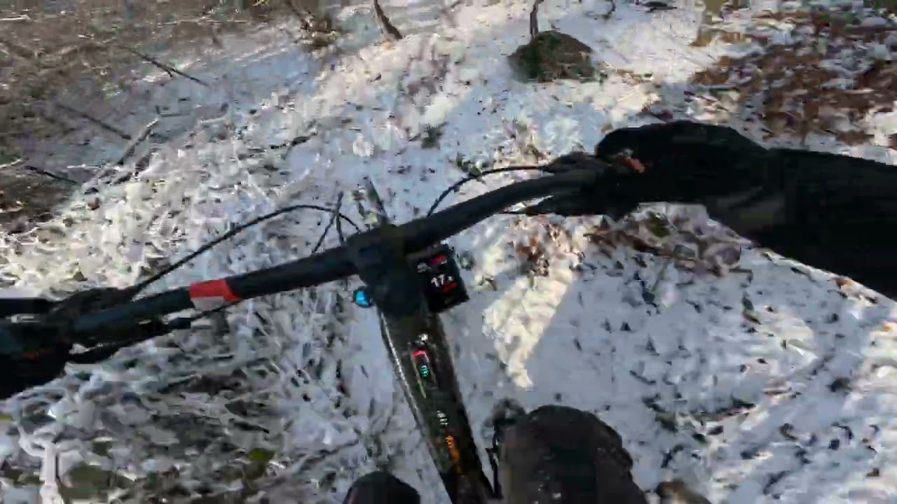 Erste Schnee Action 😂 #mtb #funny #snowride 