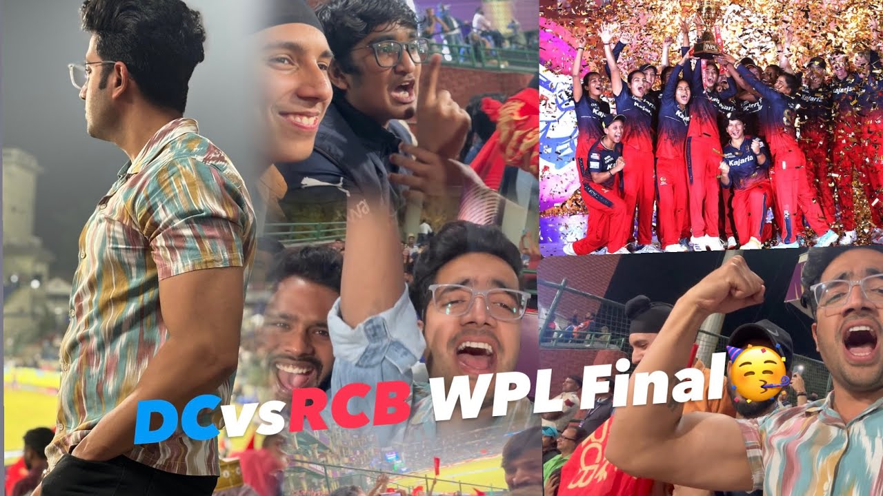 DCvsRCB WPL Final Vlog (RCB Won 🏆) #wpl2024 #dcvsrcb #highlights #fight #arunjaitleystadium #viral