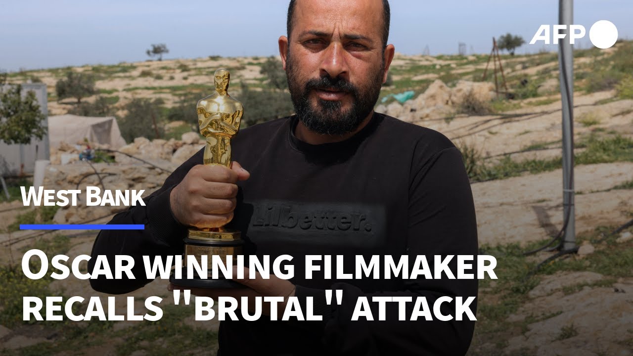 Palestinian Oscar winner Hamdan Ballal recalls 'brutal' attack and arrest | AFP