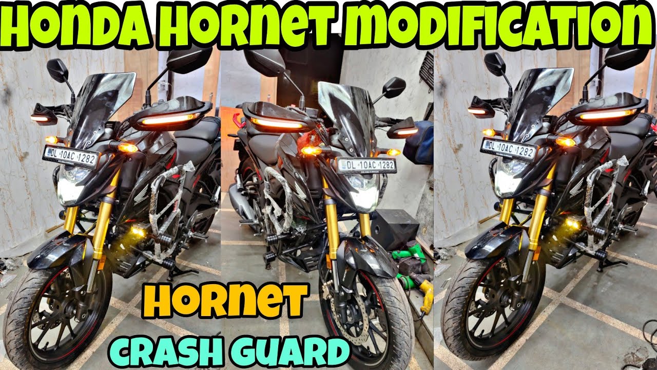 honda hornet modified | hornet crash guard | hornet modification
