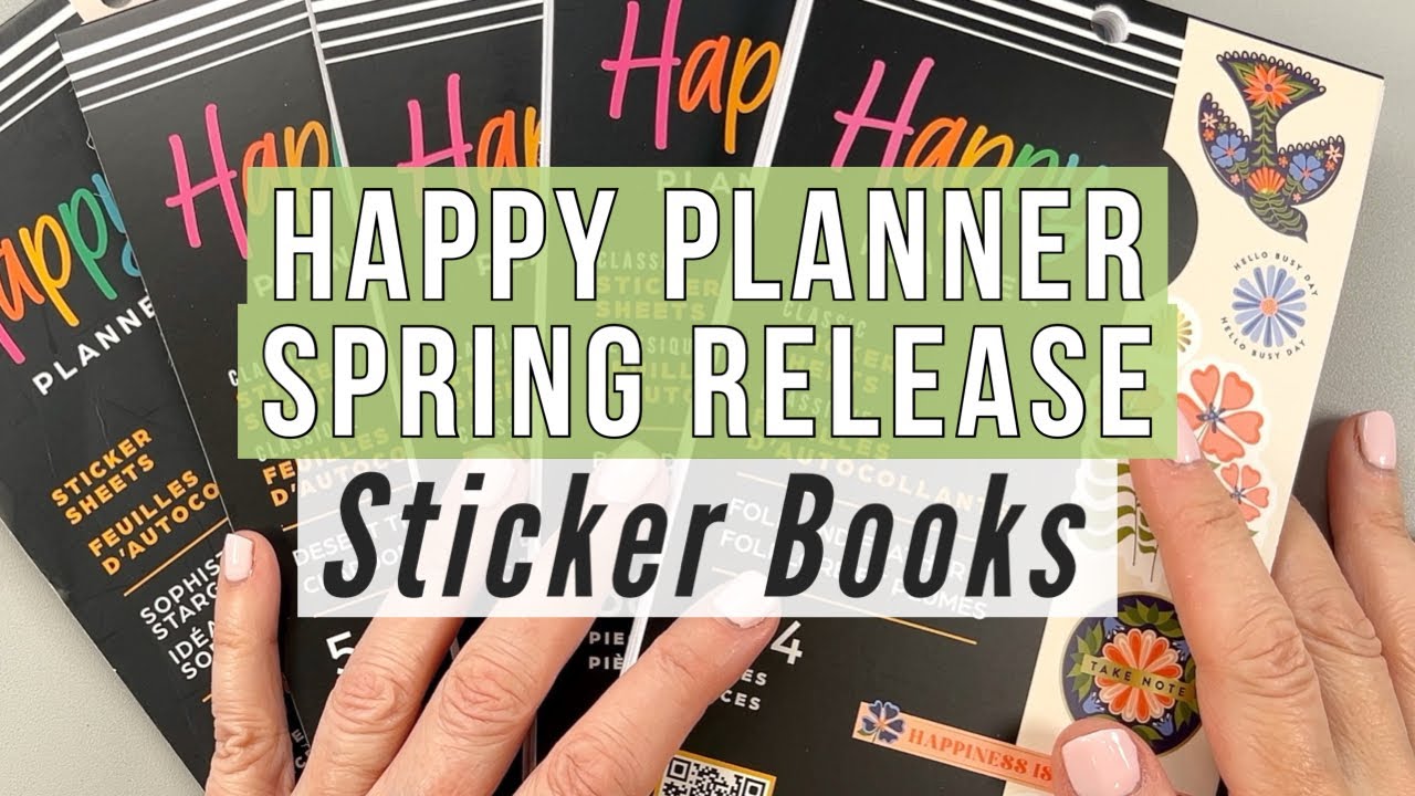 NEW Sticker Books! Happy Planner Spring Release 2024 Flip Through - Boardwalk Ice Cream, Folk & More