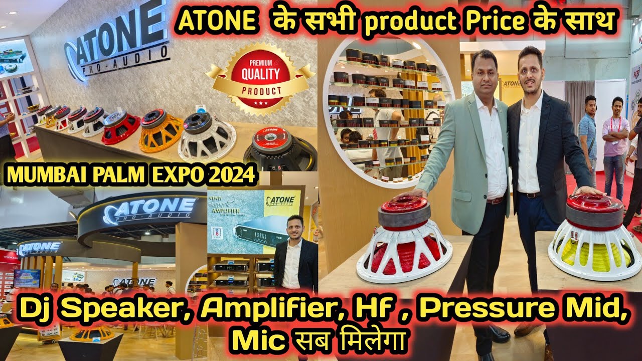 Wholesale Dj Speaker, Amplifiers, Mixers, Hf with price | Atone Pro Audio | Mumbai Palm Expo 2024