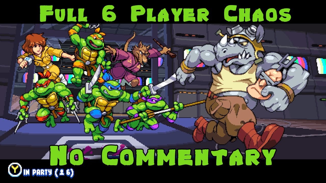 TMNT: Shredder's Revenge | Full 6 Player | No Commentary | Story Mode Walkthrough