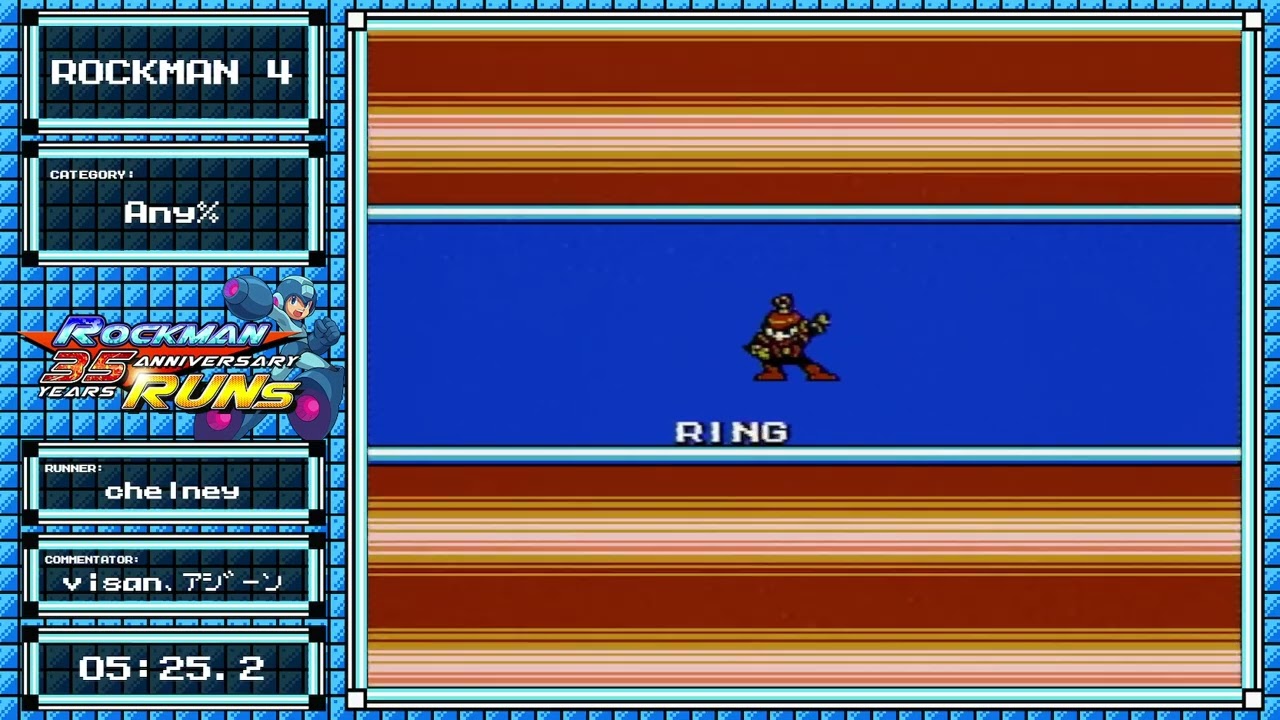 Rock Man 35year Anniversary Runs：ロックマン4 新たなる野望!!