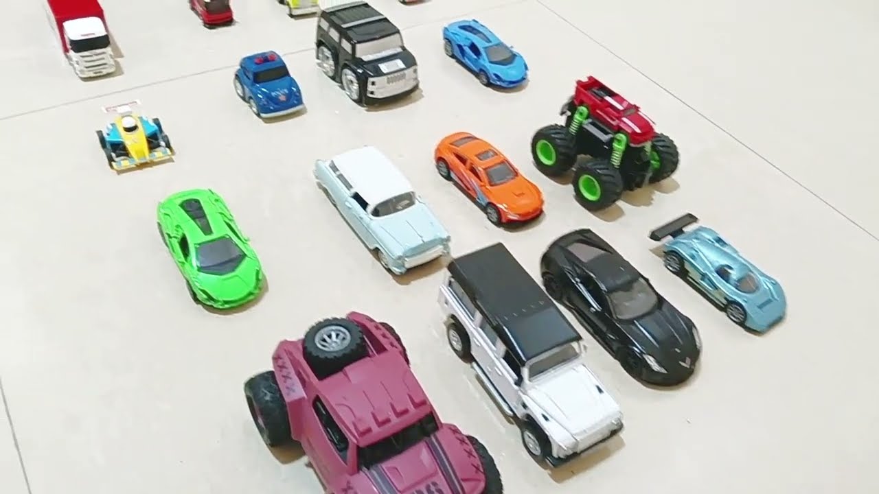 Playing with Toy Cars - Kids playing with cars