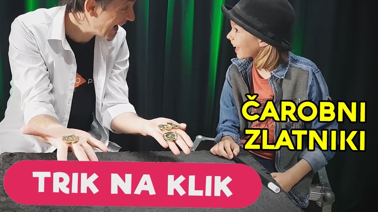 Čarovnije za otroke - ČAROBNI ZLATNIKI / Čarodej Sam Sebastian in čarovnik Leonard