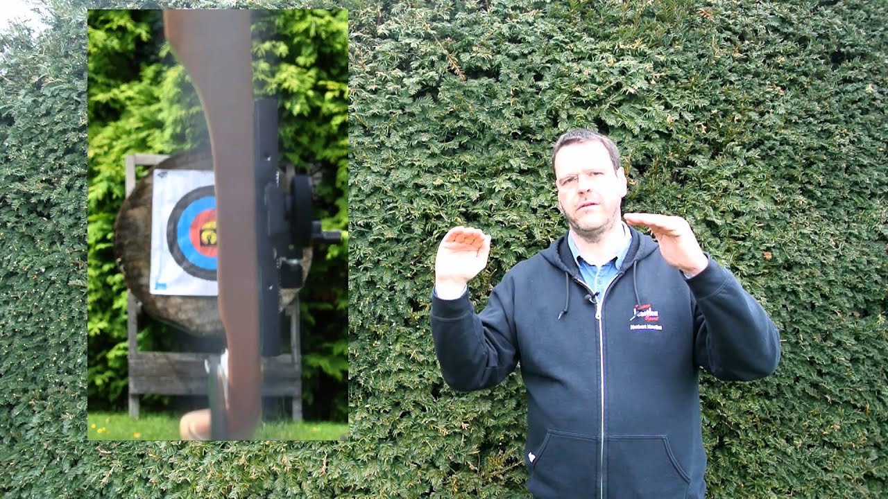 Lehrvideo Sehnenschatten - oder wie ziele ich mit einem Recurvebogen mit Visier