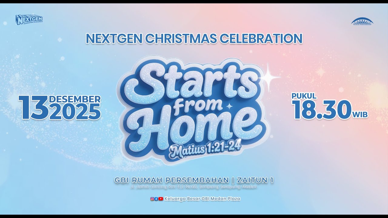 Natal Nextgen (Remaja & Pemuda) Onsite 13 Desember 2025 | Pkl. 18.30 WIB
