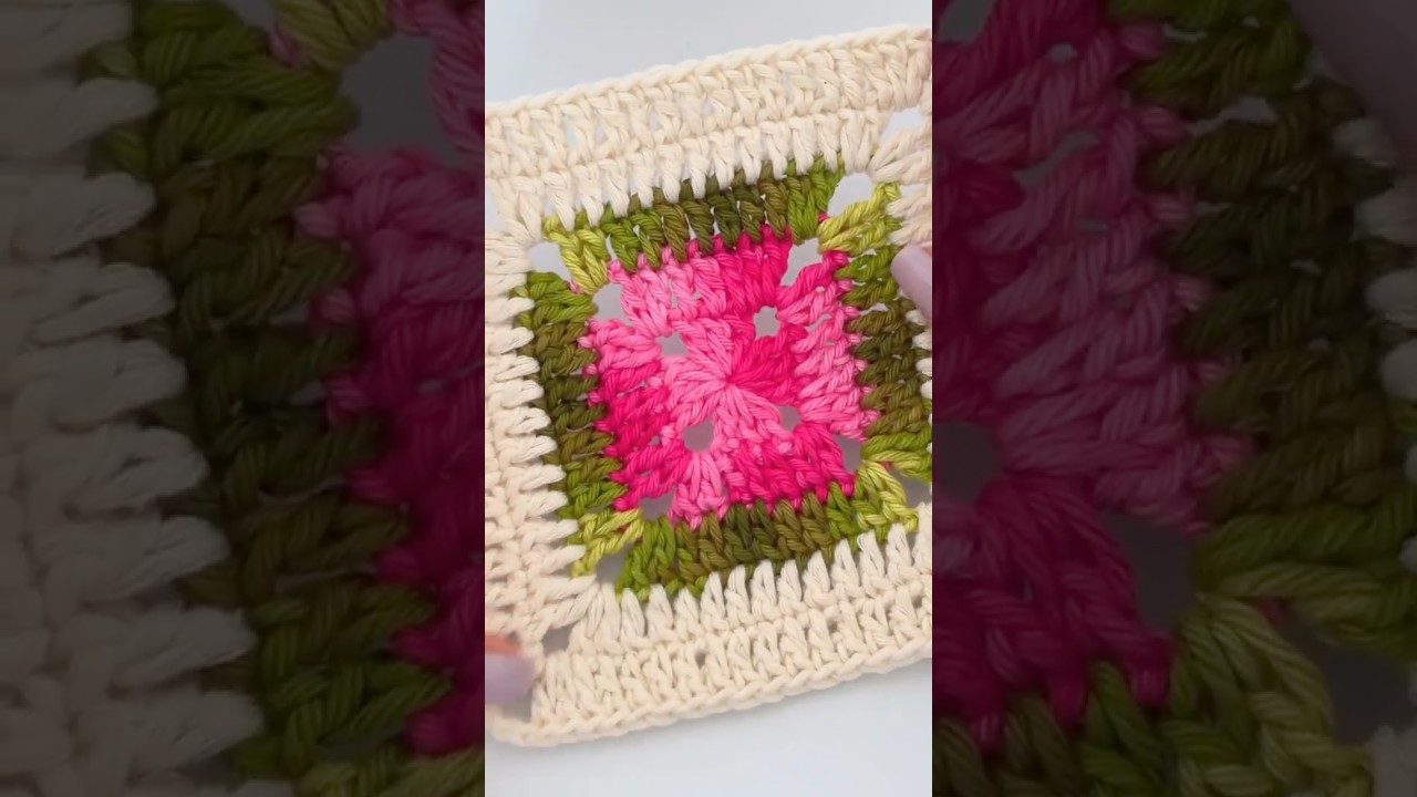 Esse SQUARE de crochê parece uma obra de ARTE