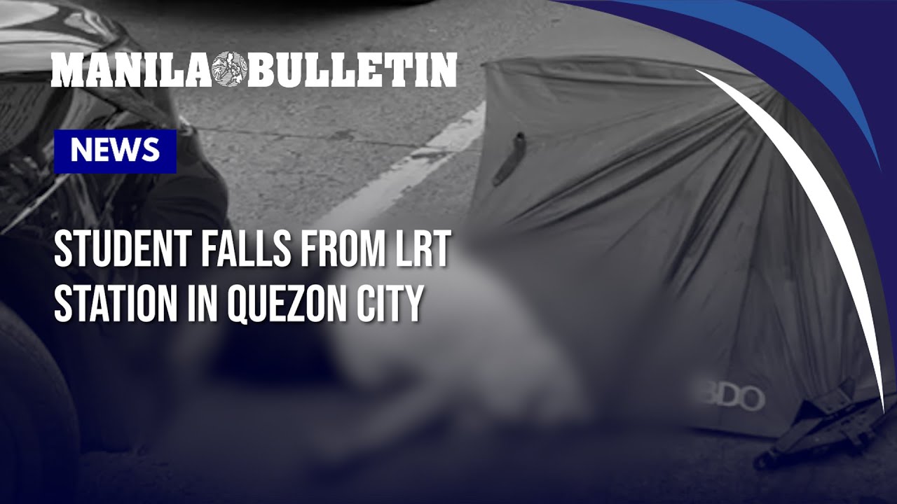 Student falls from LRT station in Quezon City