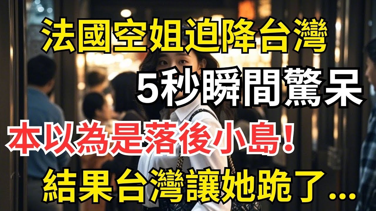 法國空姐迫降台灣，5秒瞬間驚呆！本以為是落後小島，結果台灣讓她跪了