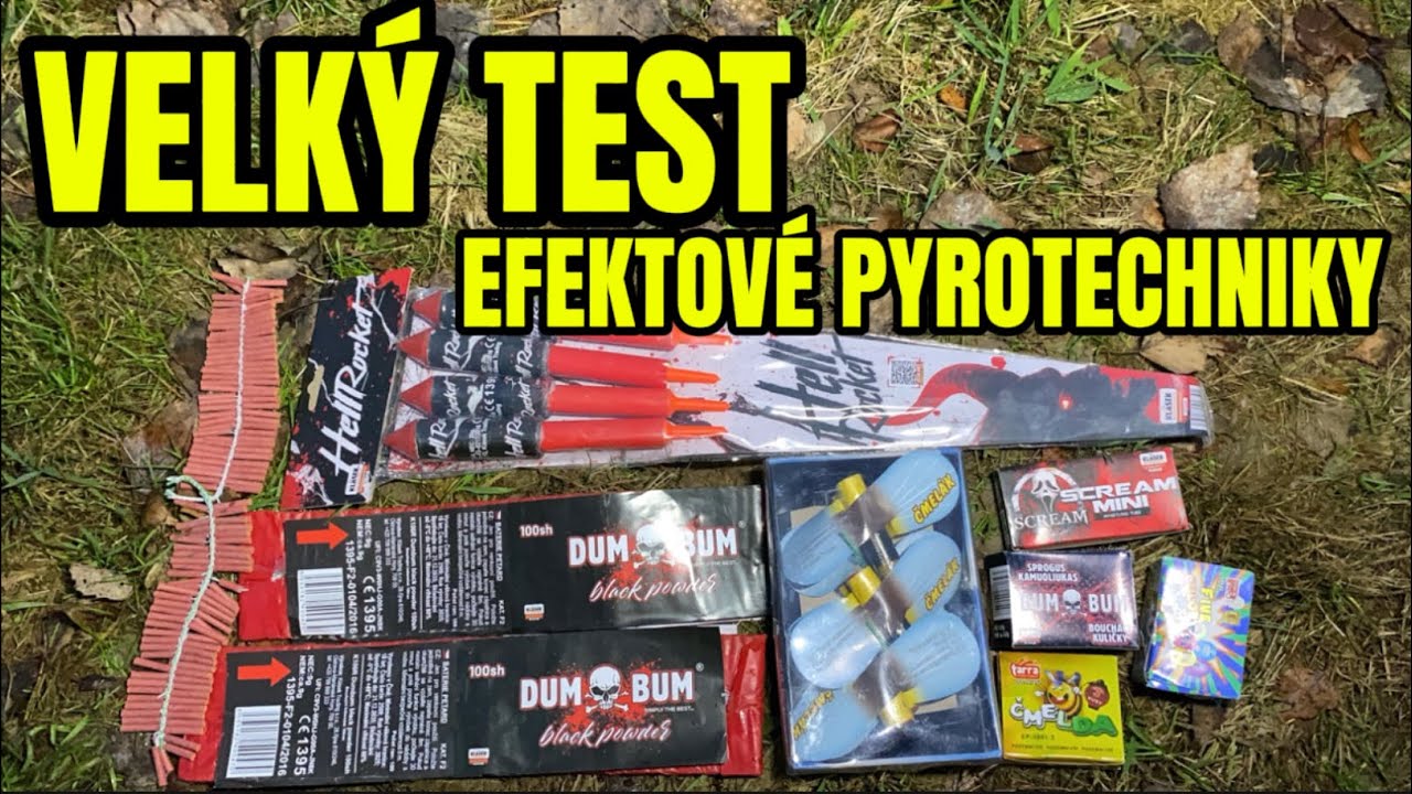 VELKÝ TEST EFEKTOVÉ PYROTECHNIKY!