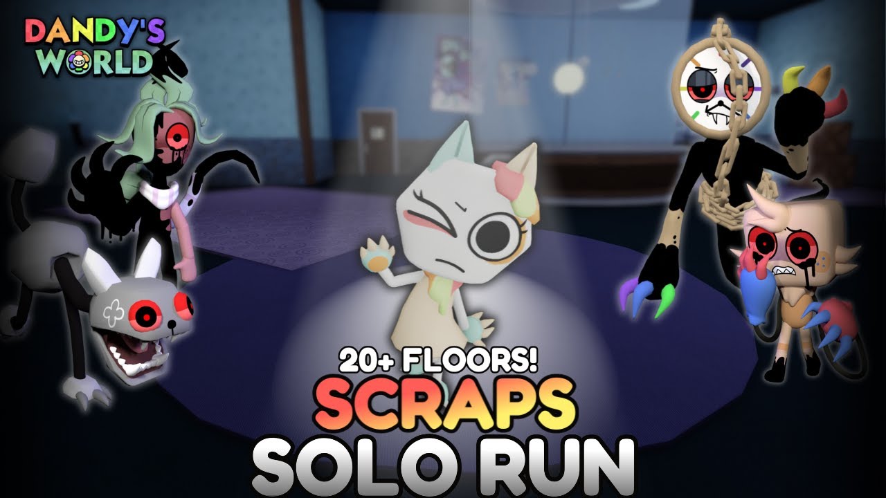 SCRAPS SOLO RUN (20+ FLOORS) | DANDY'S WORLD