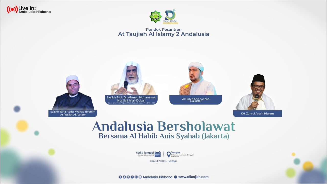 LIVE | Andalusia Bersholawat bersama Al Habib Anis Syahab (Jakarta) | Satu Dasawarsa Andalusia
