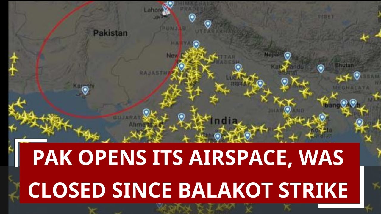 Pak Opens Its Airspace, Was Closed Since Balakot Strike: Report
