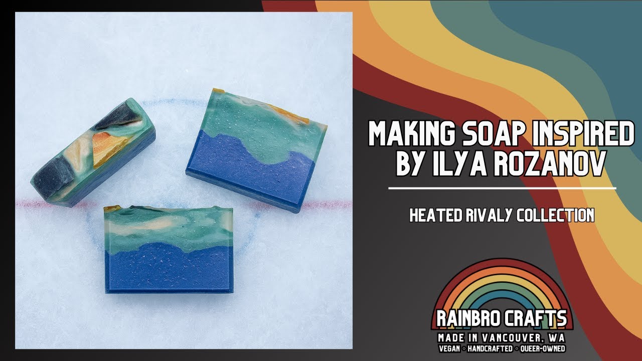 The Enigma 🏒 | Making an Ilya Rozanov Inspired Vegan Cold Process Soap | Heated Rivalry Series