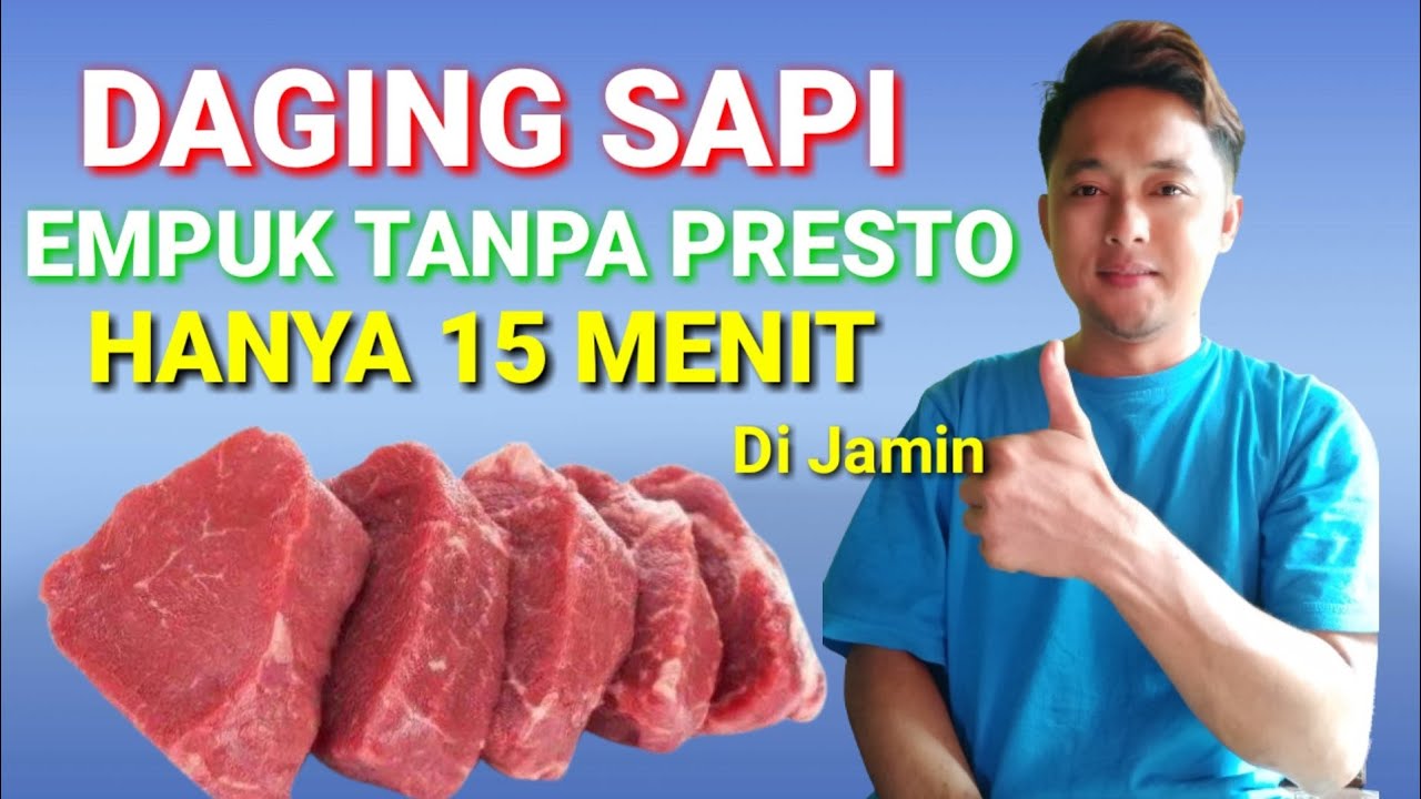 CARA MEREBUS DAGING SAPI BIAR EMPUK TANPA PRESTO HANYA 15 MENIT