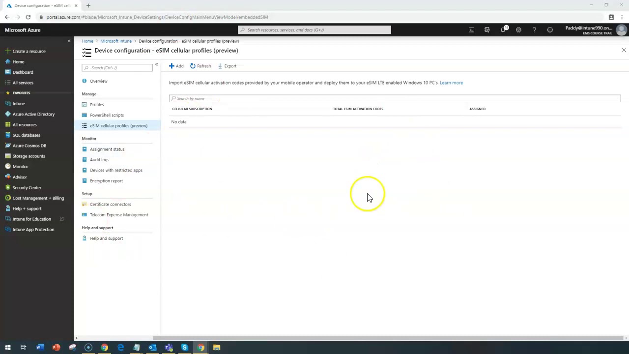 Device configuration E-SIM cellular profiles - Microsoft Intune Training Series video No#74