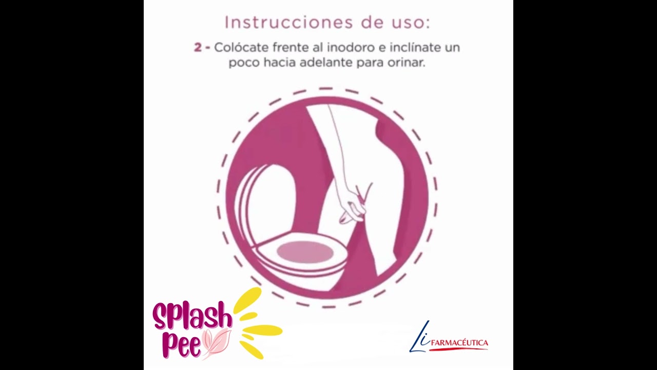SPLASH PEE &iquest;C&oacute;mo usar nuestro cono urinario femenino?