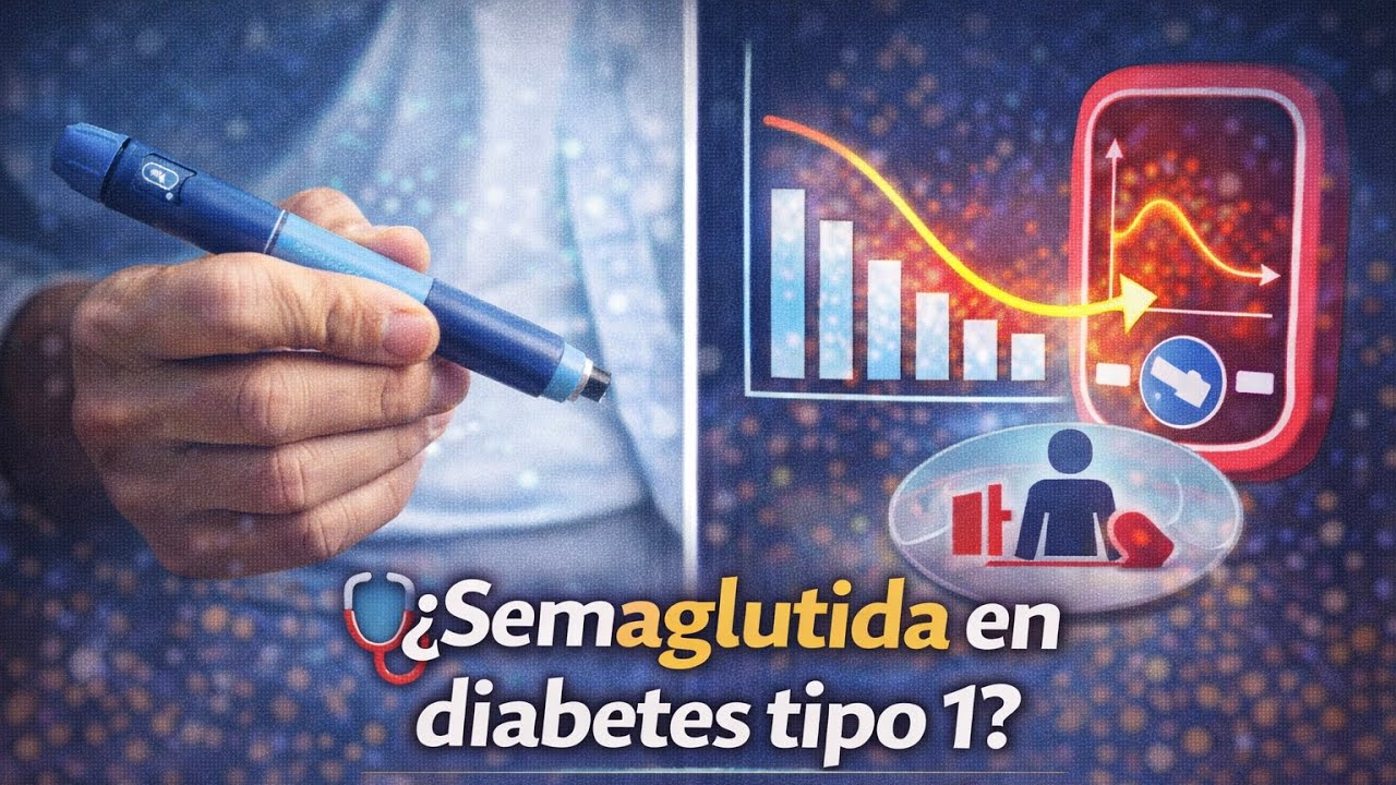 ¿Semaglutida en diabetes tipo 1? Nuevos hallazgos sobre su impacto metabólico