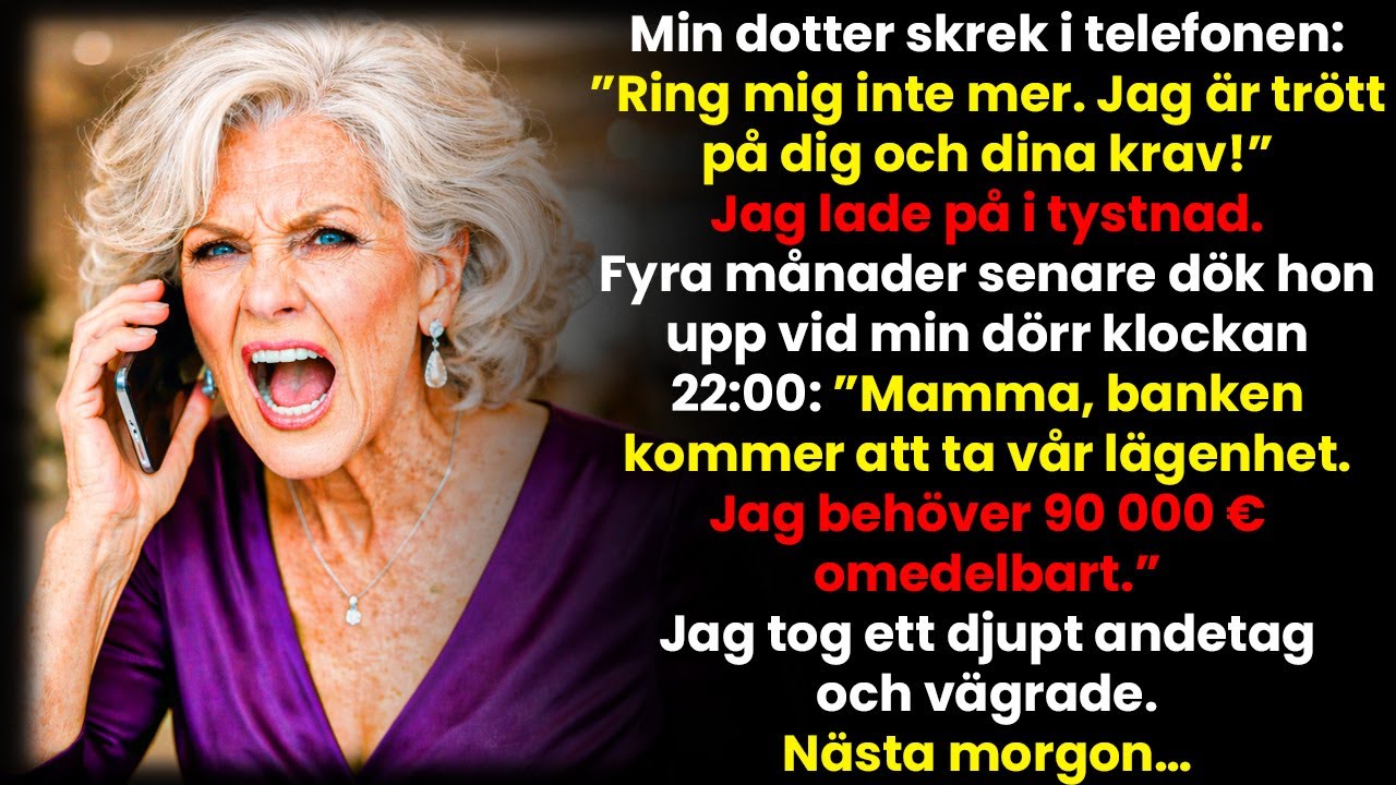 Min Dotter Skrek ”Ring Mig Inte Mer!” – Jag Lade På I Tystnad