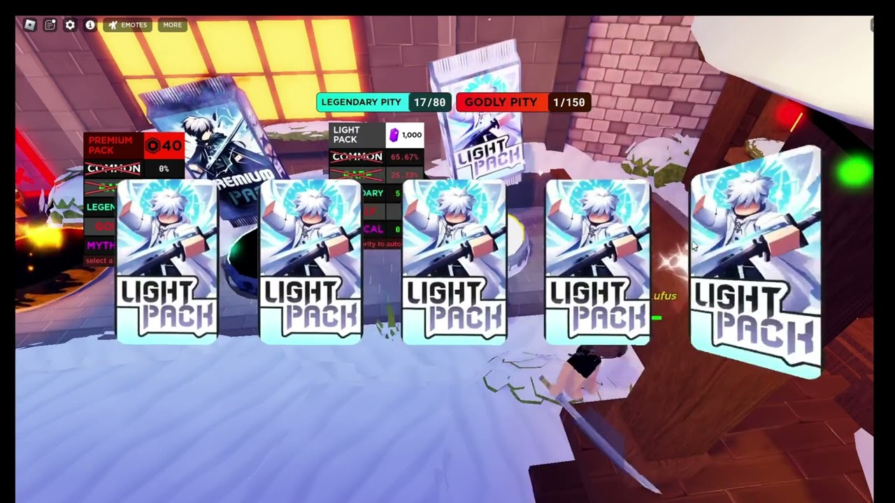 (death ball) opening packs with 250k gems  using x3 luck