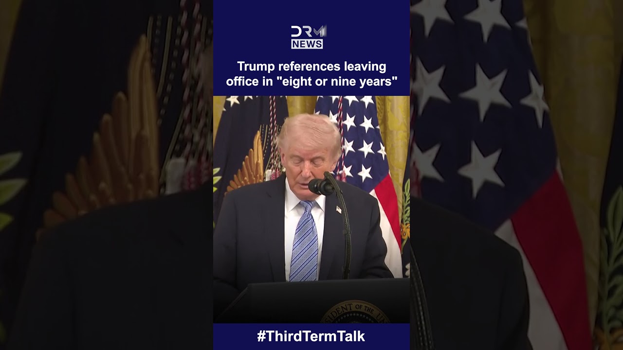THIRD TERM? Trump References Leaving Office in 8 or 9 Years at White House Event | DRM News | AC1I