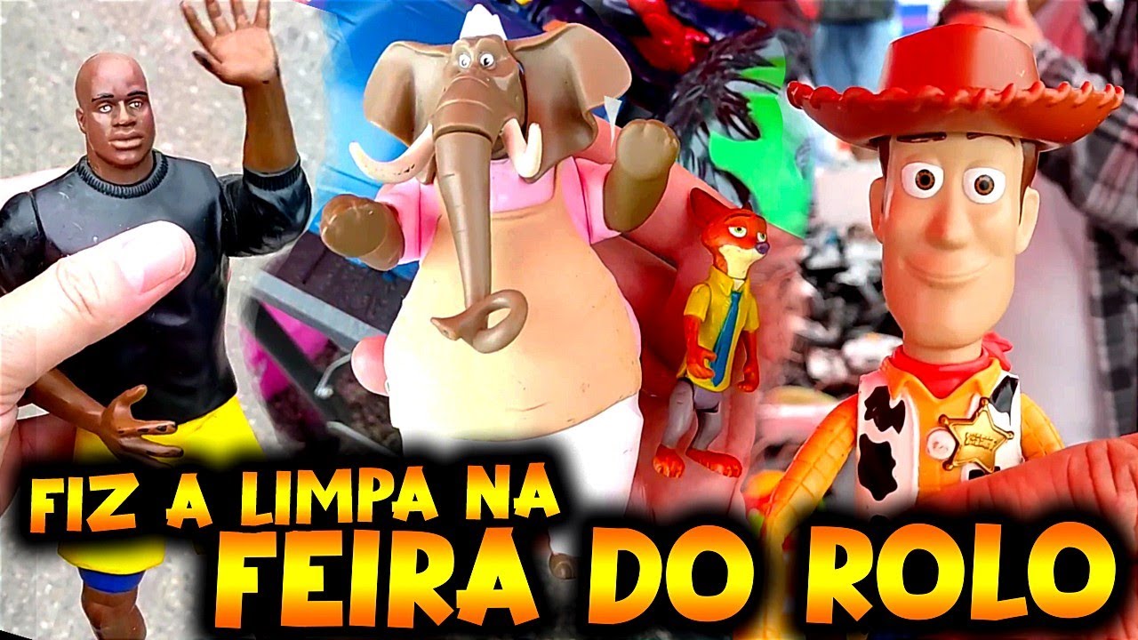 COMPREI de TUDO na FEIRA do ROLO! DISNEY, RARIDADES, TAZOS, ACTION FIGURES! CAÇADA TOP!