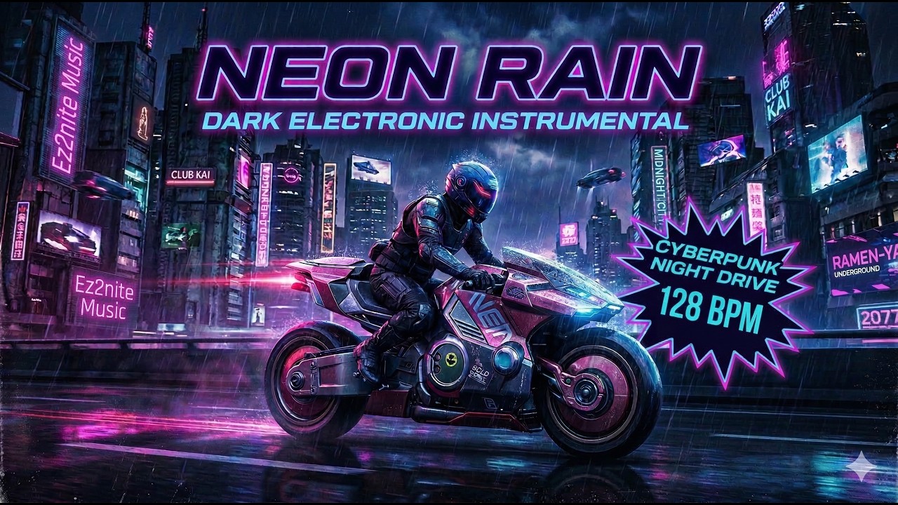 🎵 Neon Rain | Moody Dark Electronic Instrumental for Late-Night Mood 🎵