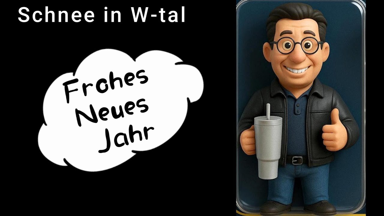 Schnee in Wuppertal und ein Gutes Neues Jahr ...