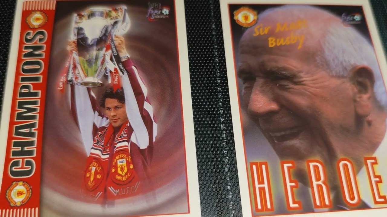 5 x Packs of Futera 1997/1998 Manchester United Football Cards Gave Me These