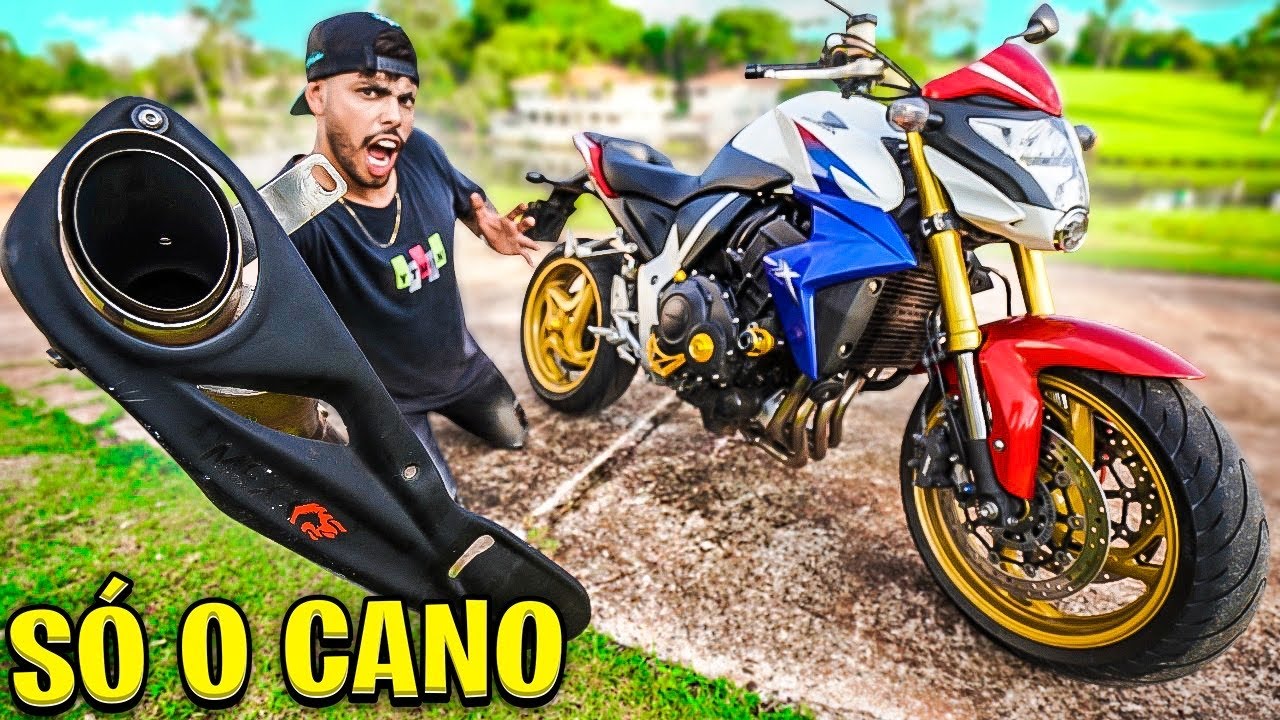 DEIXEI MINHA CB 1000 SÓ O CANO * escape direto *