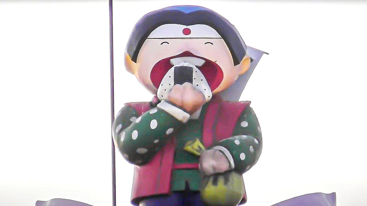 【巨大桃】おにぎり桃太郎 シンボルタワー 桃人形 からくり時計 (三重県四日市)
