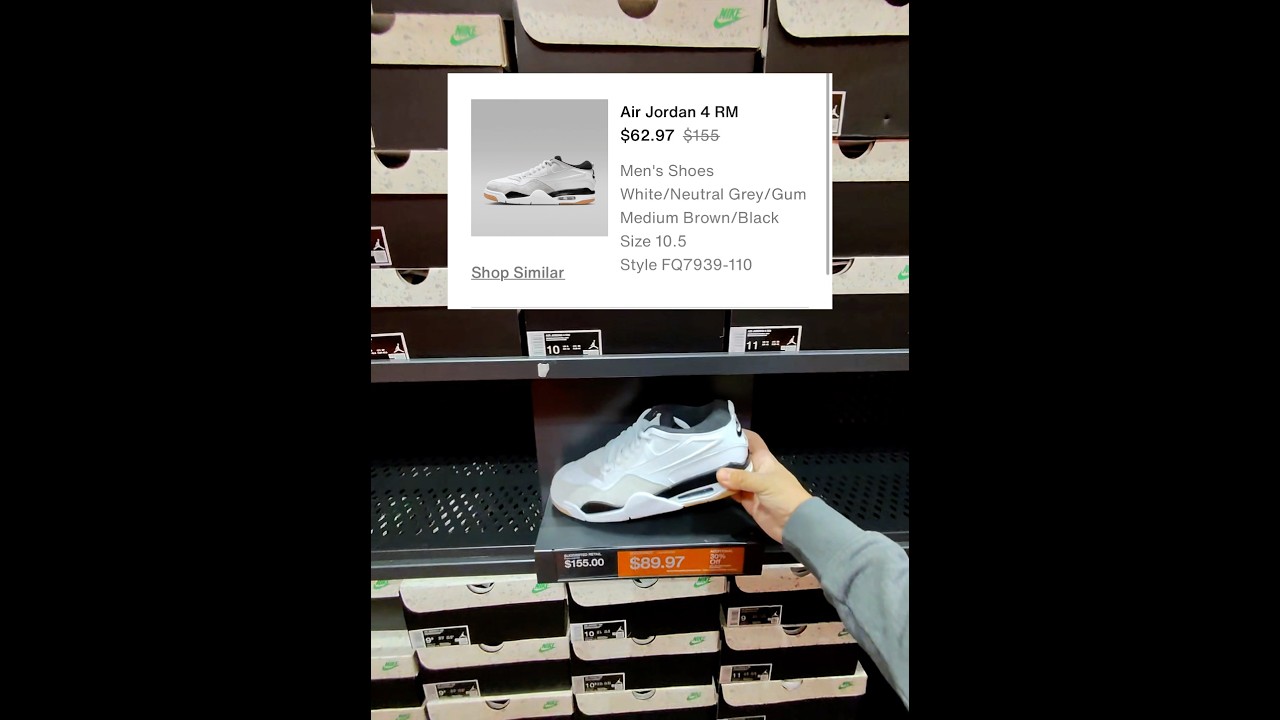 Jordan 4 rm military black sitting on a full size run 🤯🤯🤯