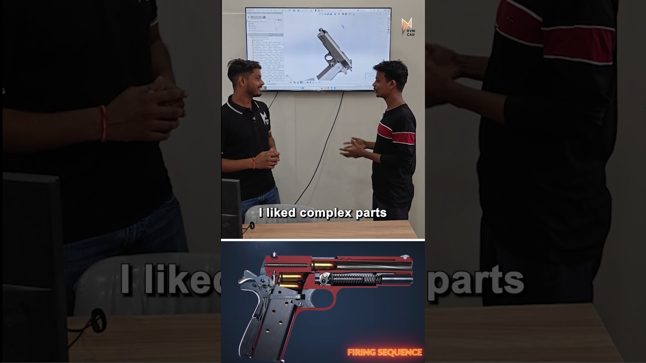 CAD Design in Defense Industry | For Education Purpose - Firearm Design - RVM CAD