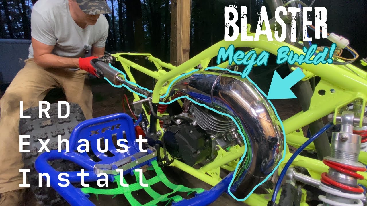 How To Install Yamaha Blaster 200cc Two Stroke Adjustable LRD Exhaust for Built Motors