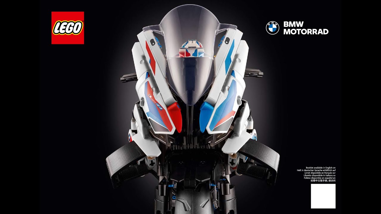 LEGO Technic 42130 - BMW M 1000 RR - instruction timelapse