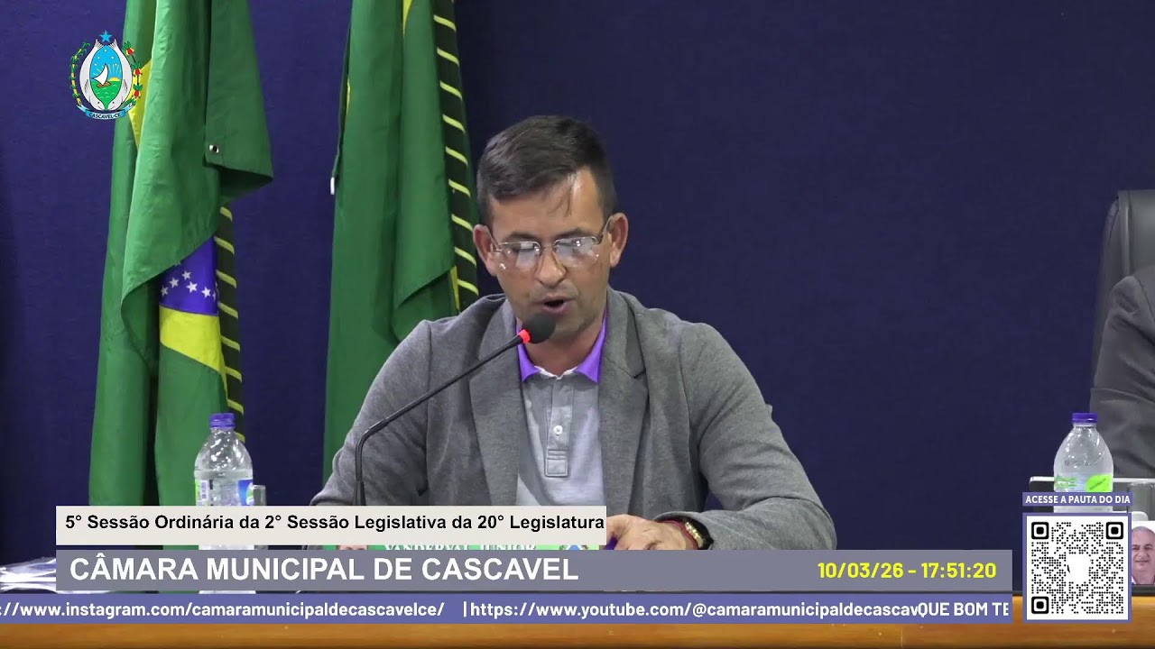 5° Sessão Ordinária da 2° Sessão Legislativa da 20° Legislatura
