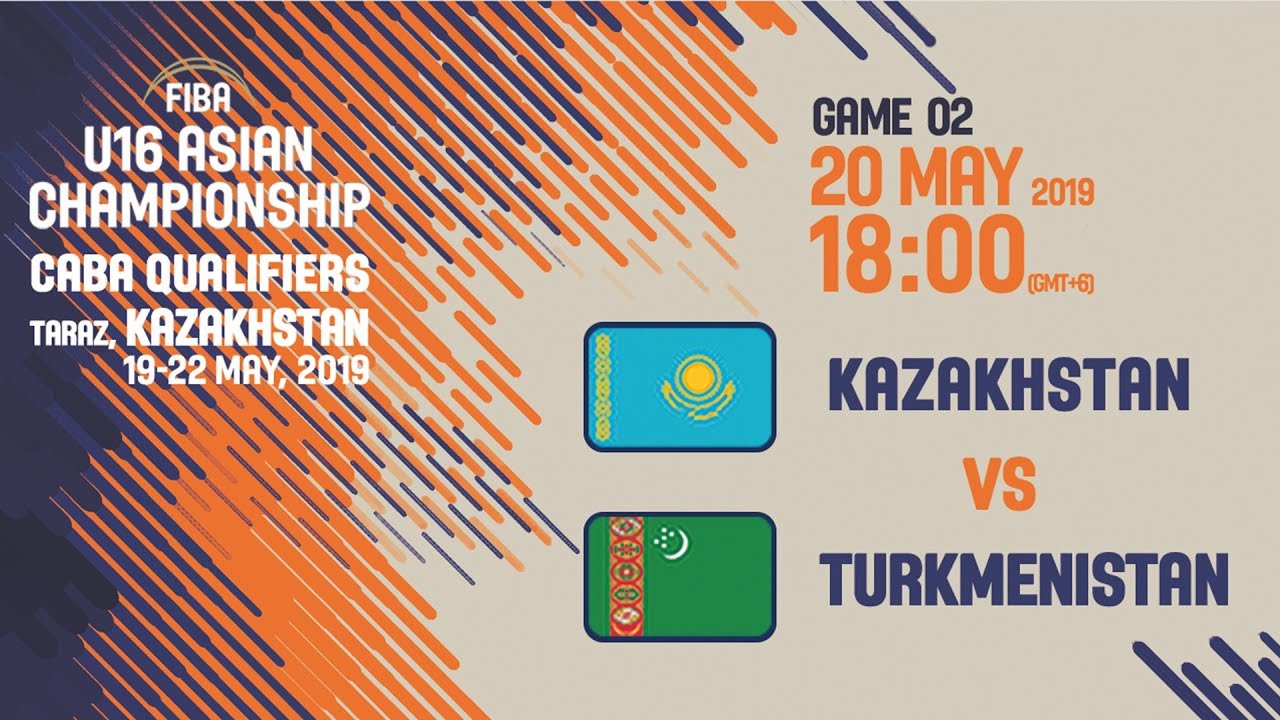 Kazakhstan v Turkmenistan - Full Game - FIBA U16 Asian Championship 2019 CABA Qualifier