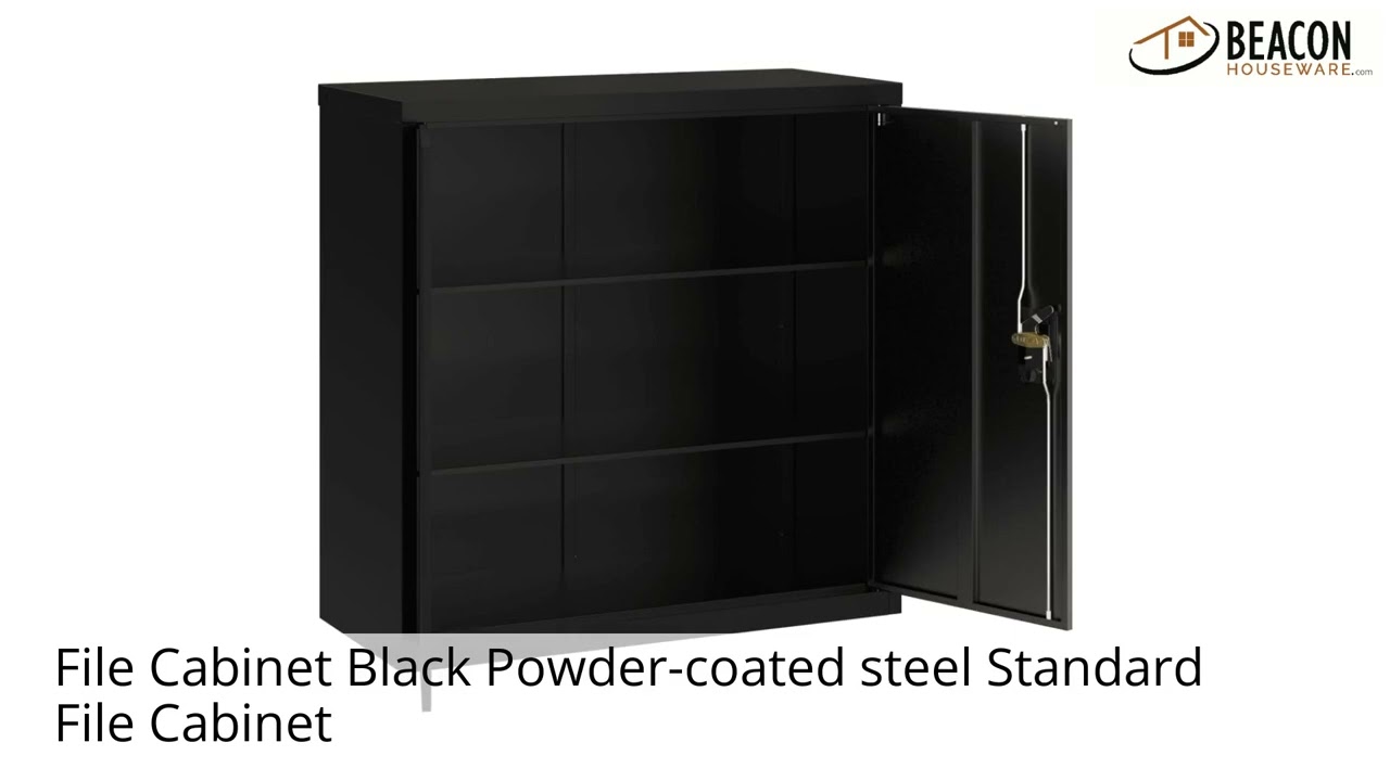 File Cabinet Black Powder-coated steel Standard File Cabinet