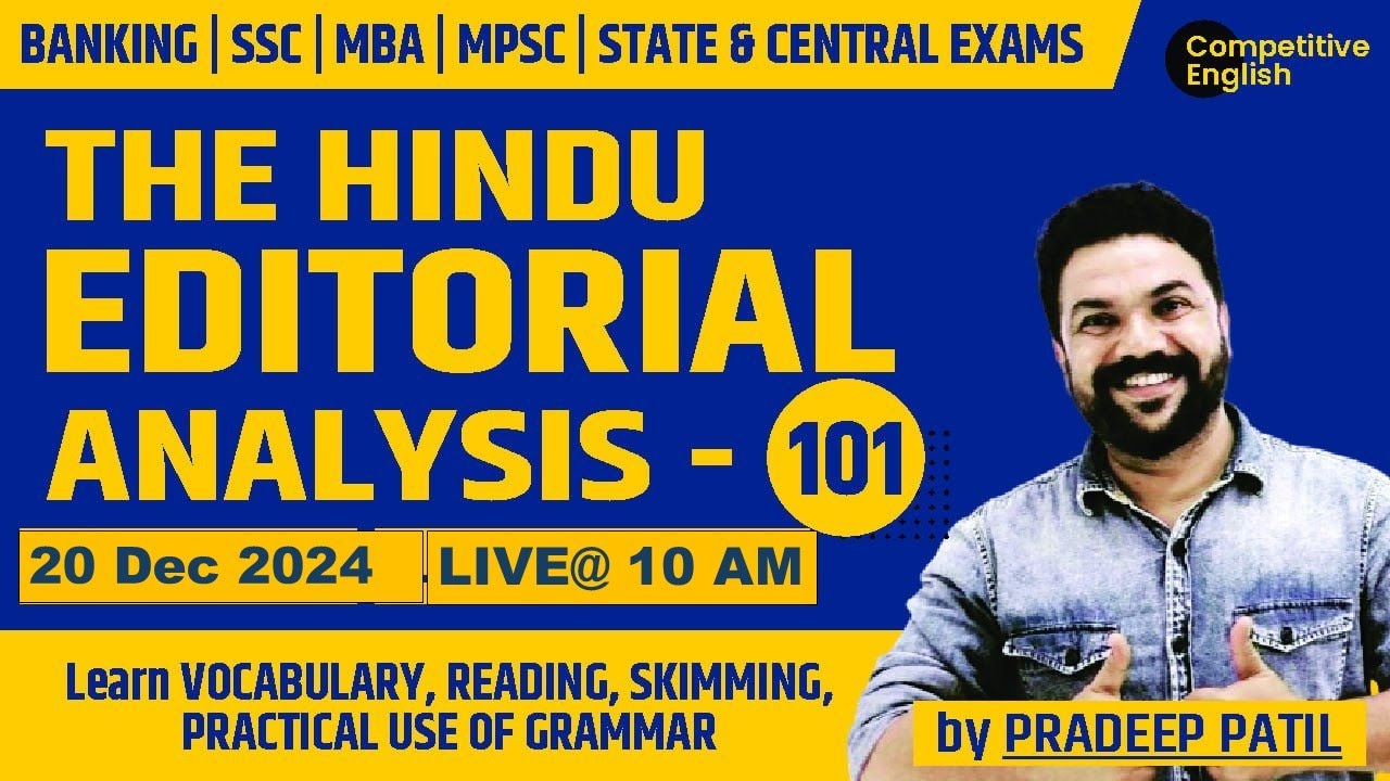 Learn VOCAB, READING, SKIMMING, ERRORS, GRAMMAR USE, 20 December , 2024  - PRADEEP PATIL