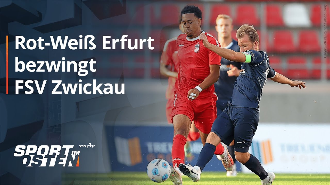 Drei Treffer in zwölf Minuten bringen Erfurt Sieg gegen Zwickau I MDR