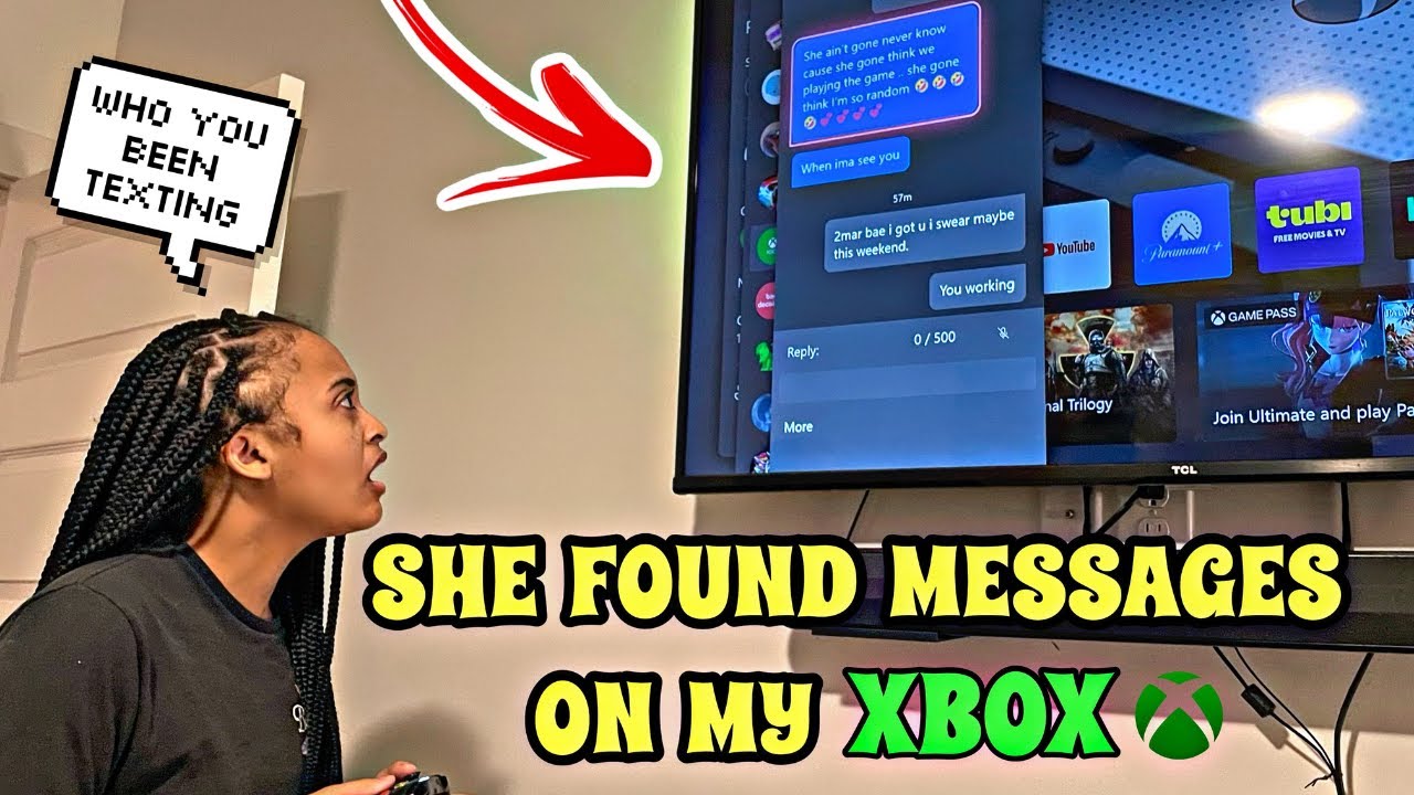 Она нашла эти сообщения на моем XBOX!