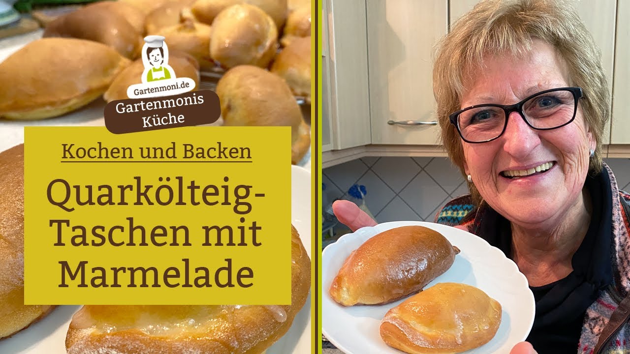 Quarkölteig-Taschen mit Marmelade gefüllt - Nur eine von unzähligen leckeren Varianten!