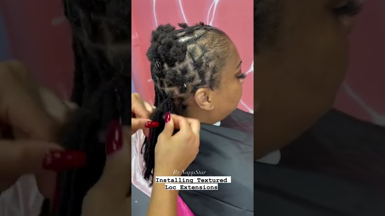 Installing textured loc extensions 💥💕
