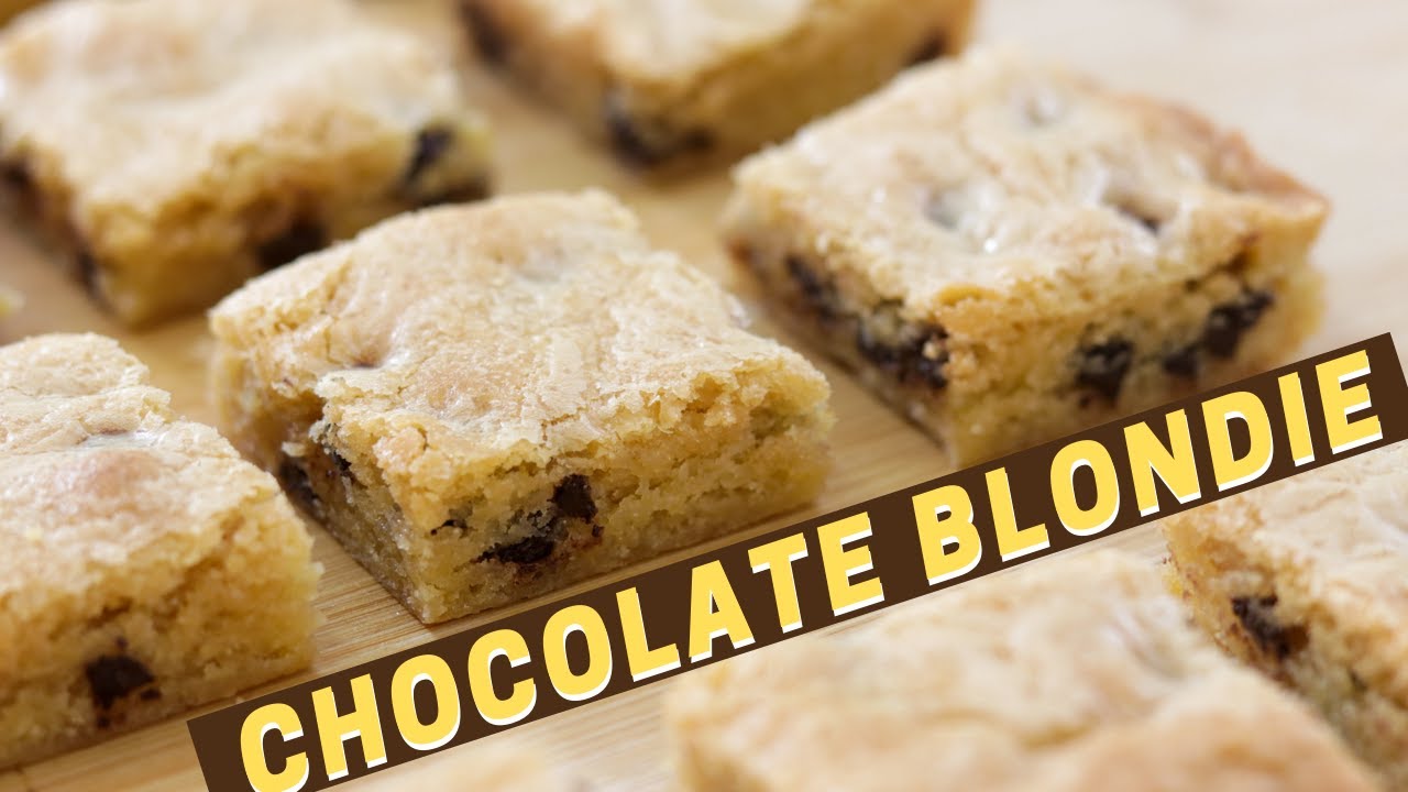 Chocolate Blondies Recipe |  How to Make Blondies
